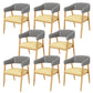 Metal Kitchen Dining Armchairs Open Back Dining Side Chairs for Indoor 8 Piece Set Clearhalo 'Dining Chairs' 'Dining Tables & Seating' 'dining_chair' 'furn' 'furn_dining_chair' 'Furniture' 'Kitchen & Dining Furniture' 6305264