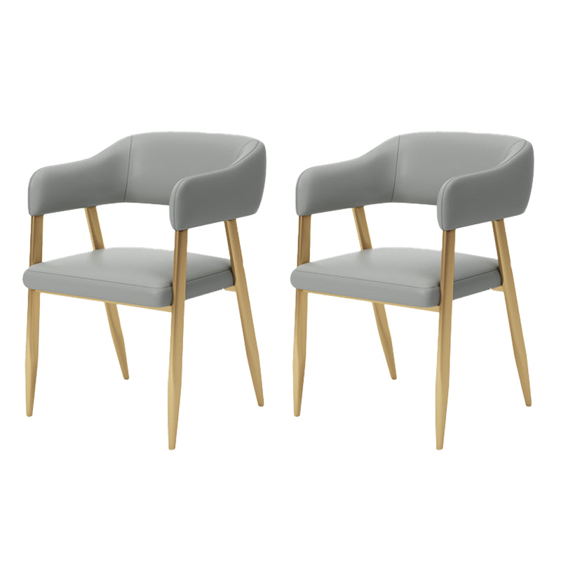 Glam Metal Kitchen Dining fauteuils Open achterste zijstoelen