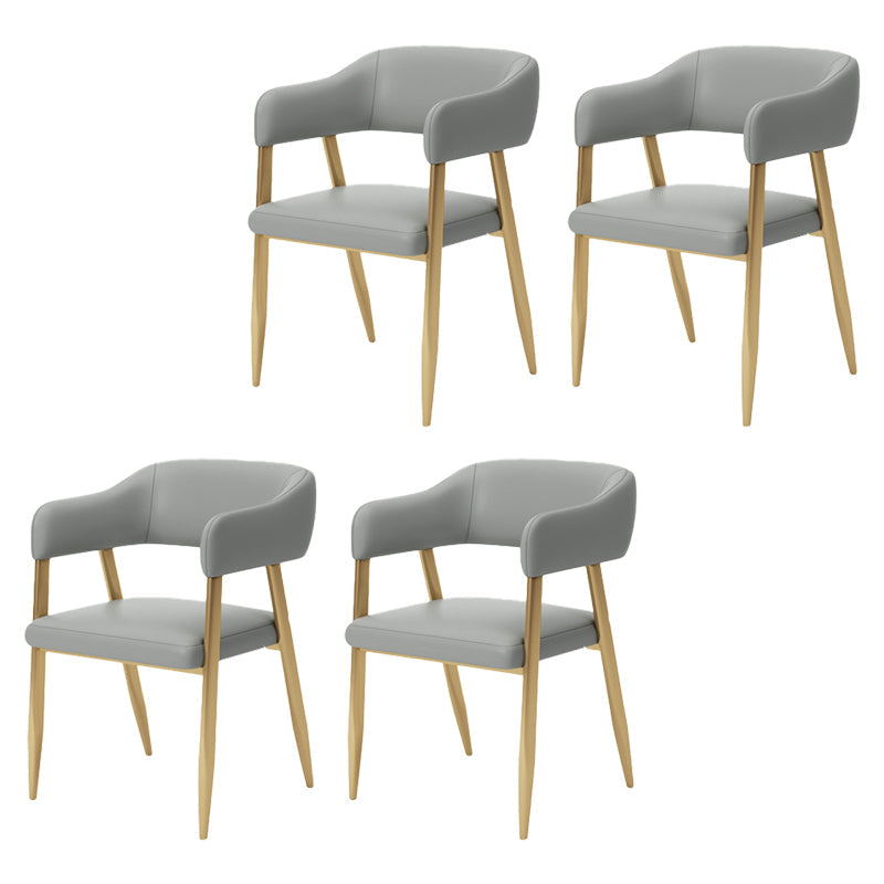 Glam Metal Kitchen Dining fauteuils Open achterste zijstoelen