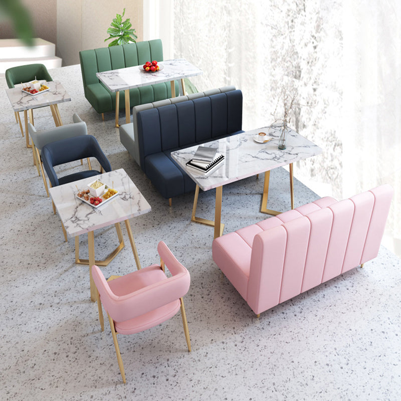 Glam Metal Kitchen Dining fauteuils Open achterste zijstoelen