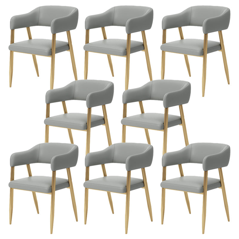 Glam Metal Kitchen Dining fauteuils Open achterste zijstoelen