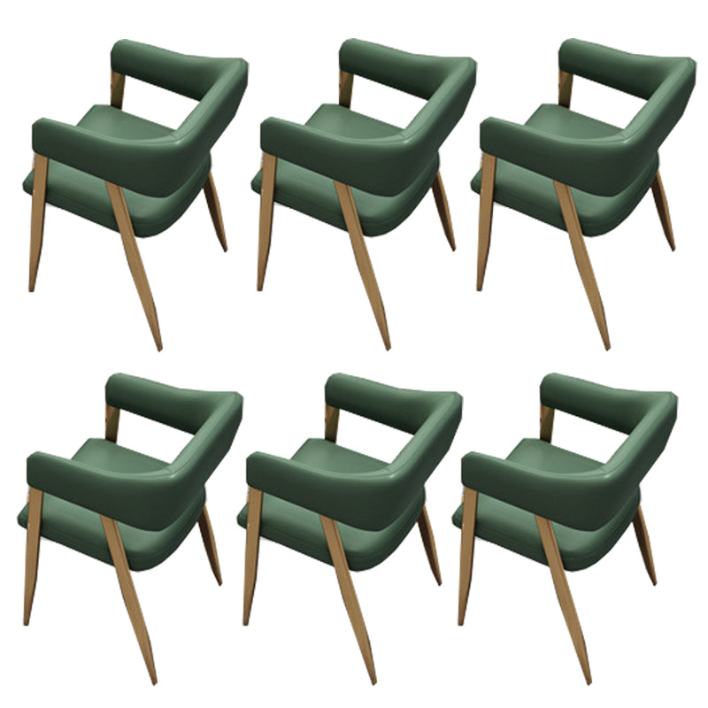 Glam Metal Kitchen Dining fauteuils Open achterste zijstoelen