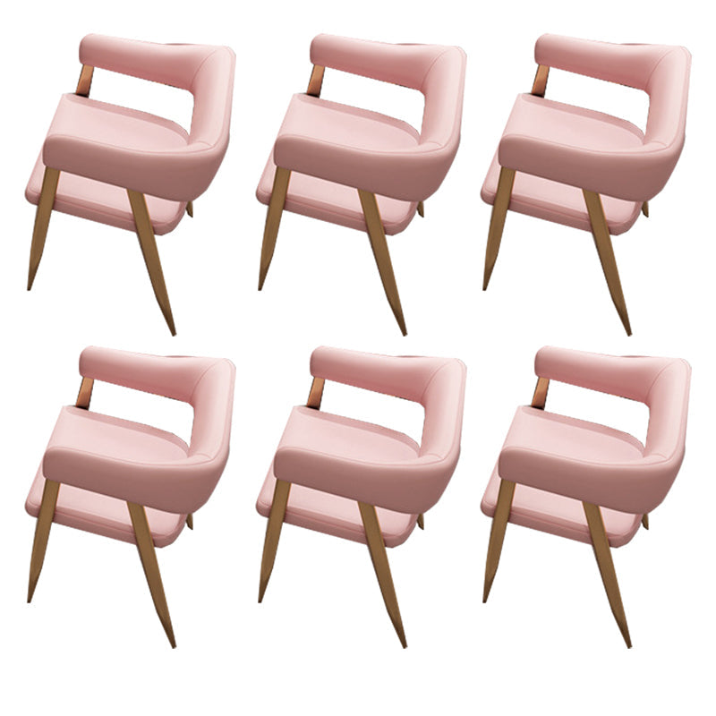 Glam Metal Kitchen Dining fauteuils Open achterste zijstoelen