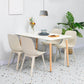 Contemporary Side Chair Plastic Solid Back Dining Room Chair for Kitchen