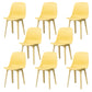 Contemporary Side Chair Plastic Solid Back Dining Room Chair for Kitchen