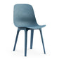 Contemporary Side Chair Plastic Solid Back Dining Room Chair for Kitchen