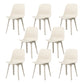 Contemporary Side Chair Plastic Solid Back Dining Room Chair for Kitchen