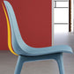 Contemporary Side Chair Plastic Solid Back Dining Room Chair for Kitchen