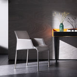 Sedia a braccio contemporanea sedia sala da pranzo solida per cucina