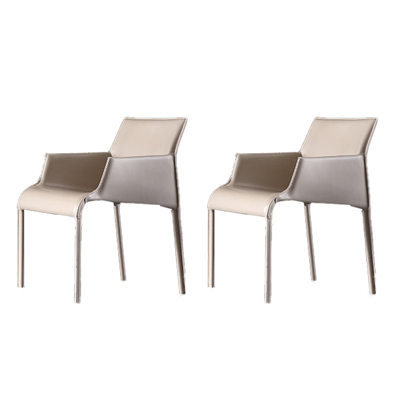 Sedia a braccio contemporanea sedia sala da pranzo solida per cucina