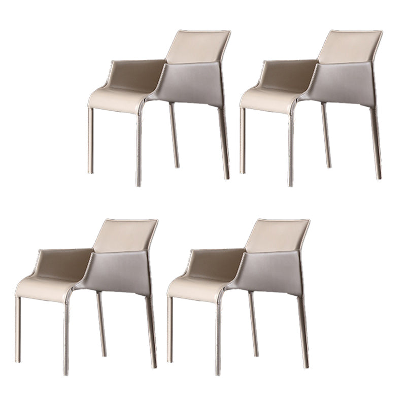 Sedia a braccio contemporanea sedia sala da pranzo solida per cucina