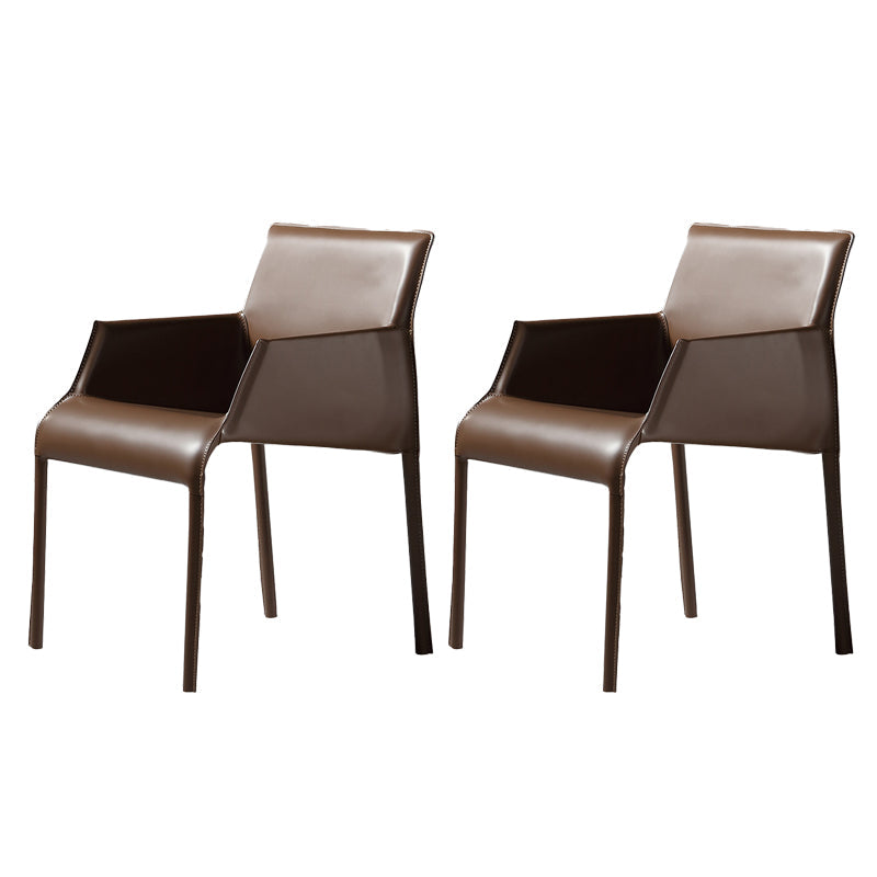 Sedia a braccio contemporanea sedia sala da pranzo solida per cucina