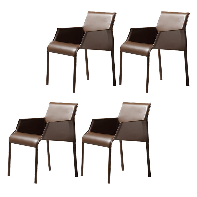 Sedia a braccio contemporanea sedia sala da pranzo solida per cucina