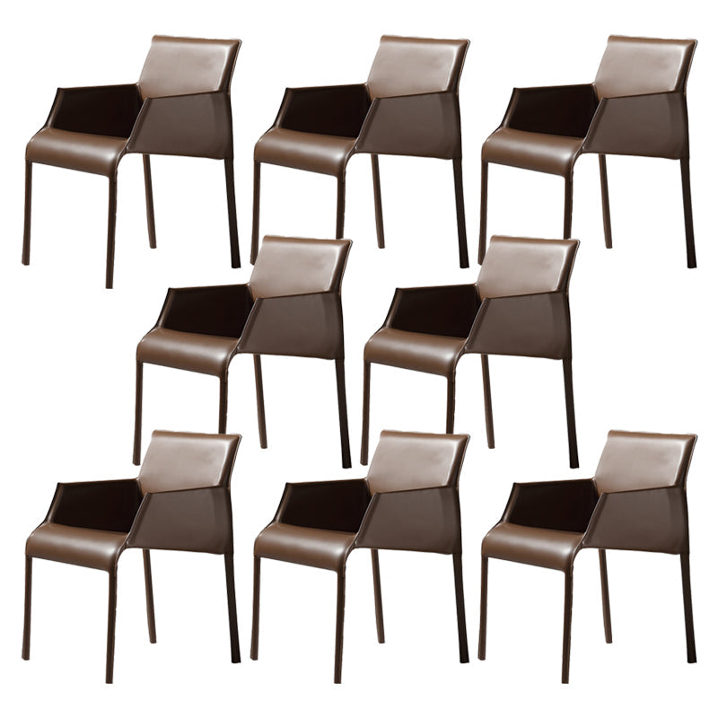 Sedia a braccio contemporanea sedia sala da pranzo solida per cucina