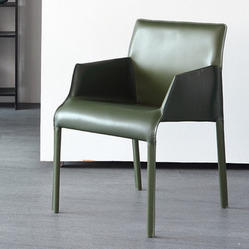 Sedia a braccio contemporanea sedia sala da pranzo solida per cucina