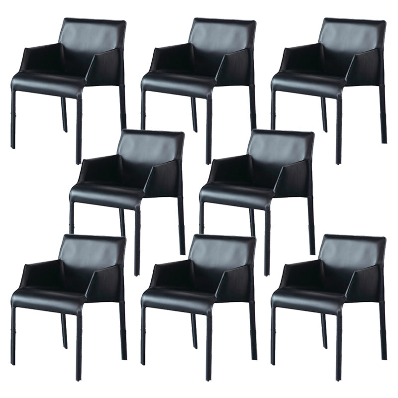 Sedia a braccio contemporanea sedia sala da pranzo solida per cucina