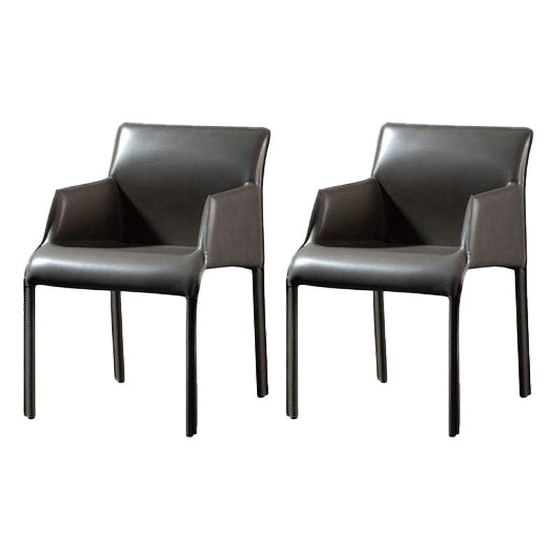 Sedia a braccio contemporanea sedia sala da pranzo solida per cucina