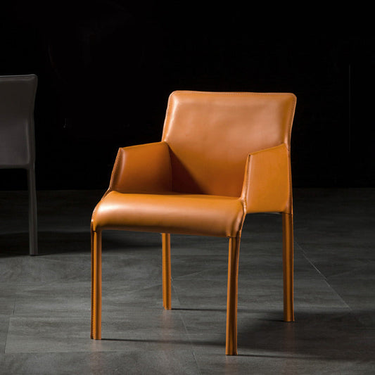 キッチン用の現代的なアームチェアソリッドバックダイニングルームチェア