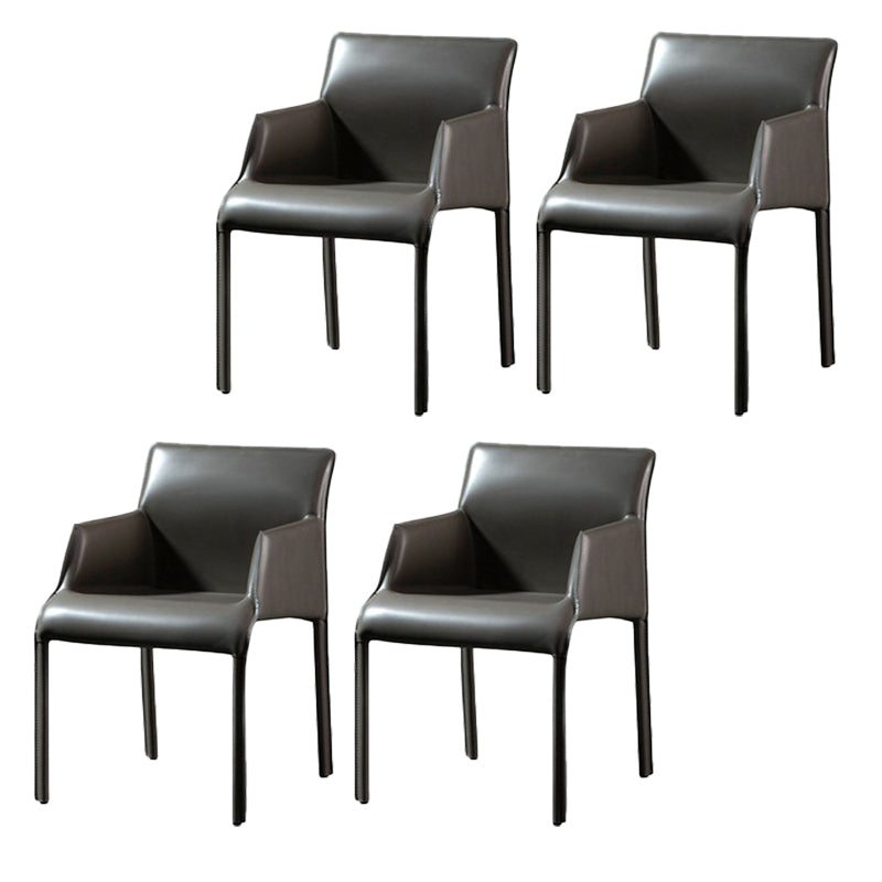 Sedia a braccio contemporanea sedia sala da pranzo solida per cucina