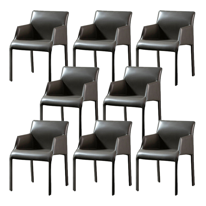 Sedia a braccio contemporanea sedia sala da pranzo solida per cucina