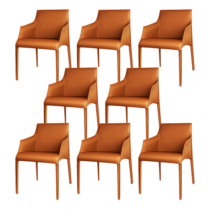 Sedia a braccio contemporanea sedia sala da pranzo solida per cucina