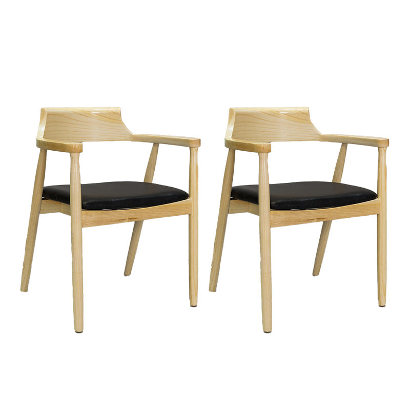 Sedia a braccio contemporanea in legno aperto sedia sala da pranzo per casa