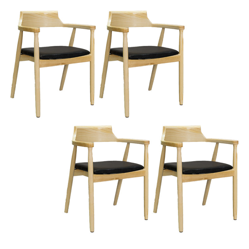 Sedia a braccio contemporanea in legno aperto sedia sala da pranzo per casa