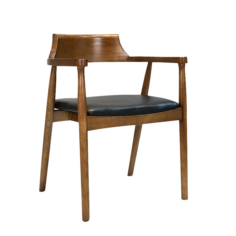 Sedia a braccio contemporanea in legno aperto sedia sala da pranzo per casa