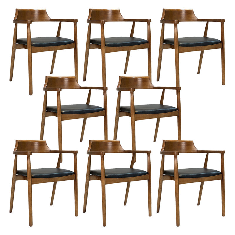 Sedia a braccio contemporanea in legno aperto sedia sala da pranzo per casa