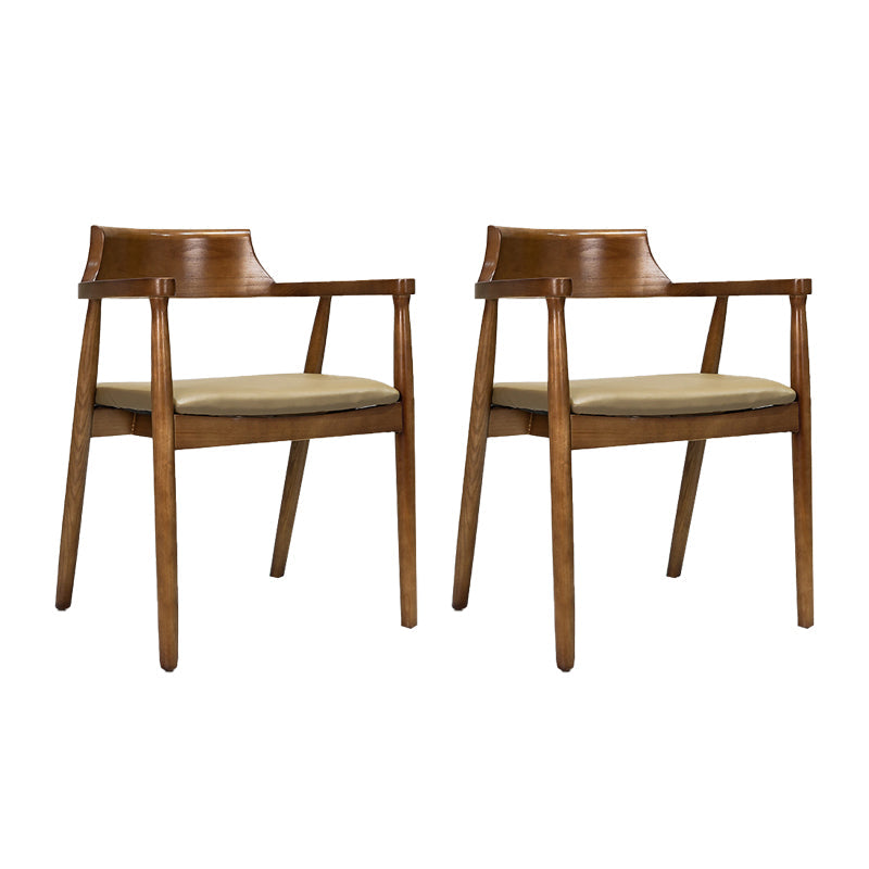 Sedia a braccio contemporanea in legno aperto sedia sala da pranzo per casa