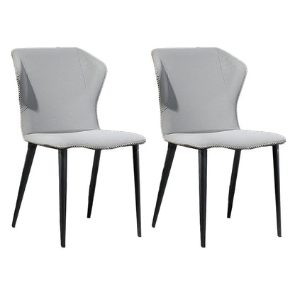 Chaise côté chaise de salle à manger à canon à wing-back pour salle à manger