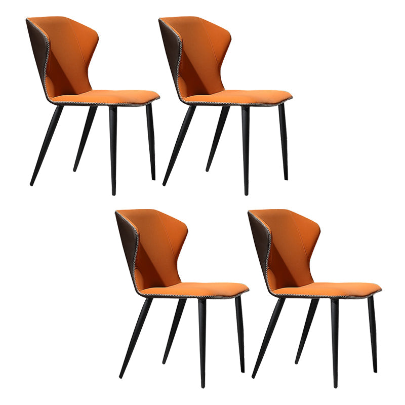 Chaise côté chaise de salle à manger à canon à wing-back pour salle à manger