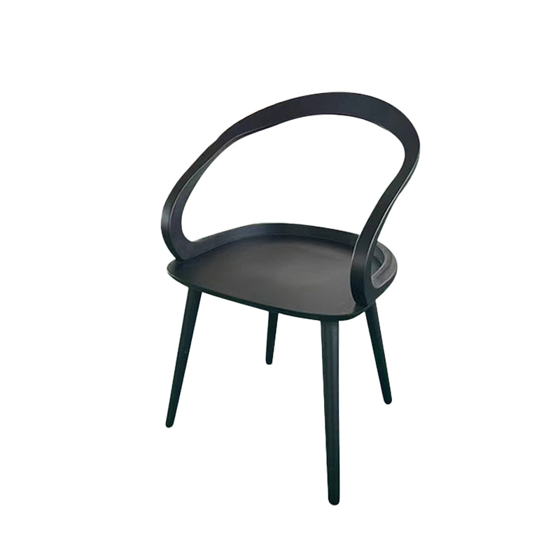 Sedia a braccio tradizionale aperta sedia da pranzo in legno per cucina