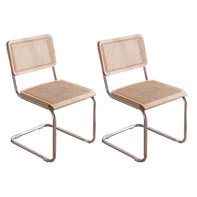 Contemporary Side Chair Open Back Dining Room Chair for Kitchen Wood 2 Piece Set Clearhalo 'Dining Chairs' 'Dining Tables & Seating' 'dining_chair' 'furn' 'furn_dining_chair' 'Furniture' 'Kitchen & Dining Furniture' 6305543