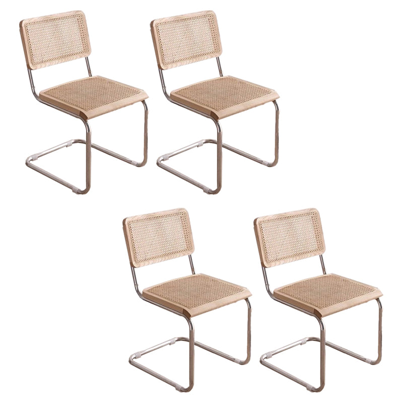 Contemporary Side Chair Open Back Dining Room Chair for Kitchen Wood 4 Piece Set Clearhalo 'Dining Chairs' 'Dining Tables & Seating' 'dining_chair' 'furn' 'furn_dining_chair' 'Furniture' 'Kitchen & Dining Furniture' 6305546