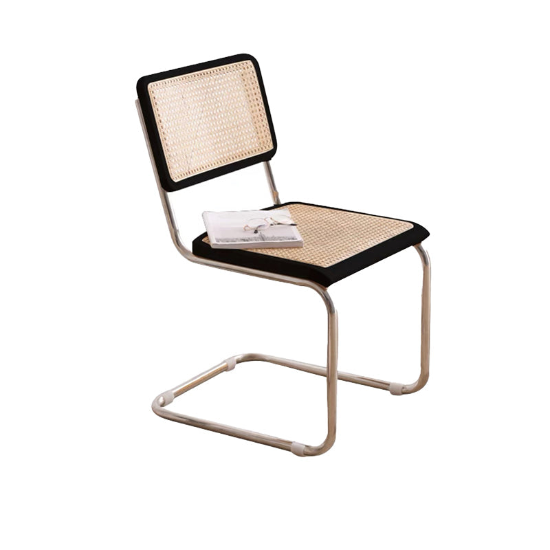 Contemporary Side Chair Open Back Dining Room Chair for Kitchen Black 1 Piece Clearhalo 'Dining Chairs' 'Dining Tables & Seating' 'dining_chair' 'furn' 'furn_dining_chair' 'Furniture' 'Kitchen & Dining Furniture' 6305552