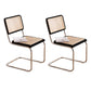 Contemporary Side Chair Open Back Dining Room Chair for Kitchen Black 2 Piece Set Clearhalo 'Dining Chairs' 'Dining Tables & Seating' 'dining_chair' 'furn' 'furn_dining_chair' 'Furniture' 'Kitchen & Dining Furniture' 6305554
