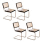 Contemporary Side Chair Open Back Dining Room Chair for Kitchen Black 4 Piece Set Clearhalo 'Dining Chairs' 'Dining Tables & Seating' 'dining_chair' 'furn' 'furn_dining_chair' 'Furniture' 'Kitchen & Dining Furniture' 6305556
