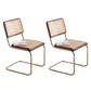 Contemporary Side Chair Open Back Dining Room Chair for Kitchen Walnut 2 Piece Set Clearhalo 'Dining Chairs' 'Dining Tables & Seating' 'dining_chair' 'furn' 'furn_dining_chair' 'Furniture' 'Kitchen & Dining Furniture' 6305564
