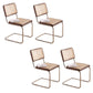 Contemporary Side Chair Open Back Dining Room Chair for Kitchen Walnut 4 Piece Set Clearhalo 'Dining Chairs' 'Dining Tables & Seating' 'dining_chair' 'furn' 'furn_dining_chair' 'Furniture' 'Kitchen & Dining Furniture' 6305565