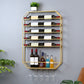 Metal Wall Mounted Wine Rack 27.5"L x 39"H Wine Stemware Holder