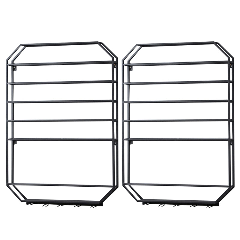 Metal Wall Mounted Wine Rack 27.5"L x 39"H Wine Stemware Holder