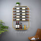 Metal Wall Mounted Wine Rack 27.5"L x 39"H Wine Stemware Holder