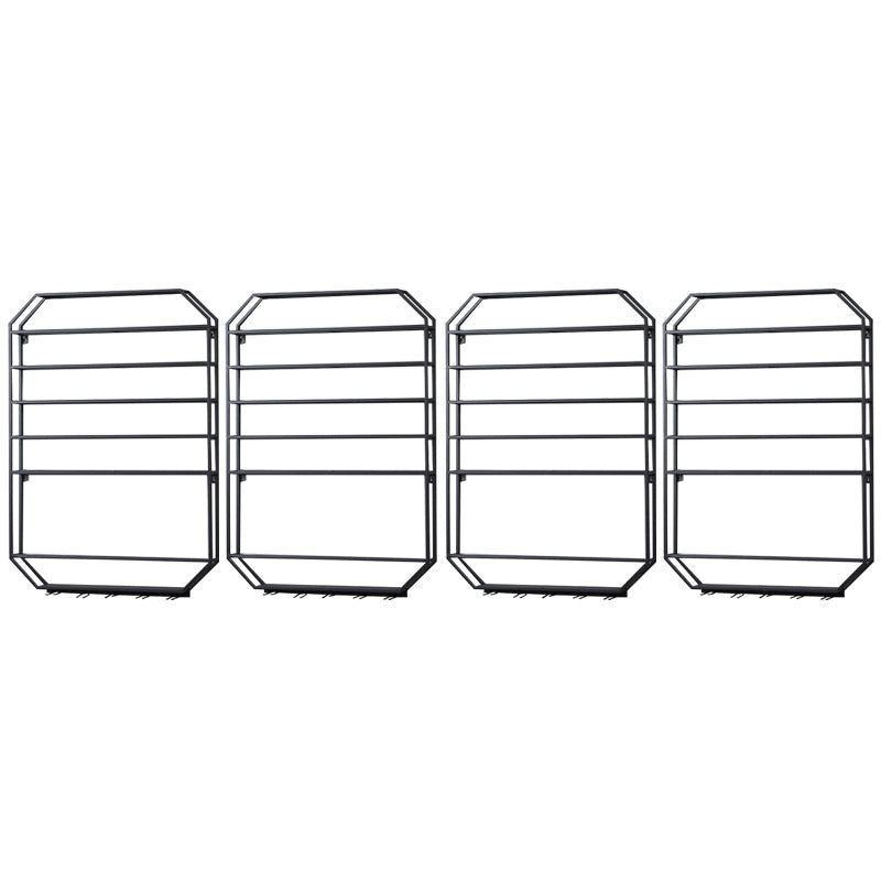 Metal Wall Mounted Wine Rack 27.5"L x 39"H Wine Stemware Holder