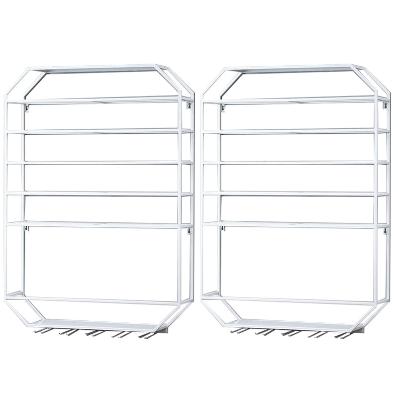 Metal Wall Mounted Wine Rack 27.5"L x 39"H Wine Stemware Holder