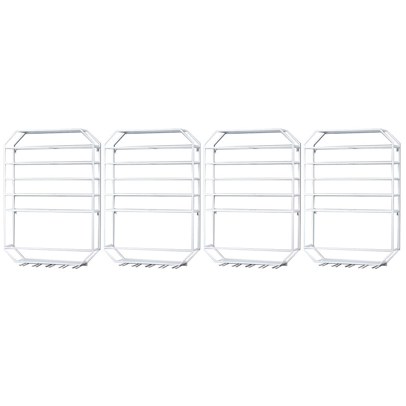 Metal Wall Mounted Wine Rack 27.5"L x 39"H Wine Stemware Holder