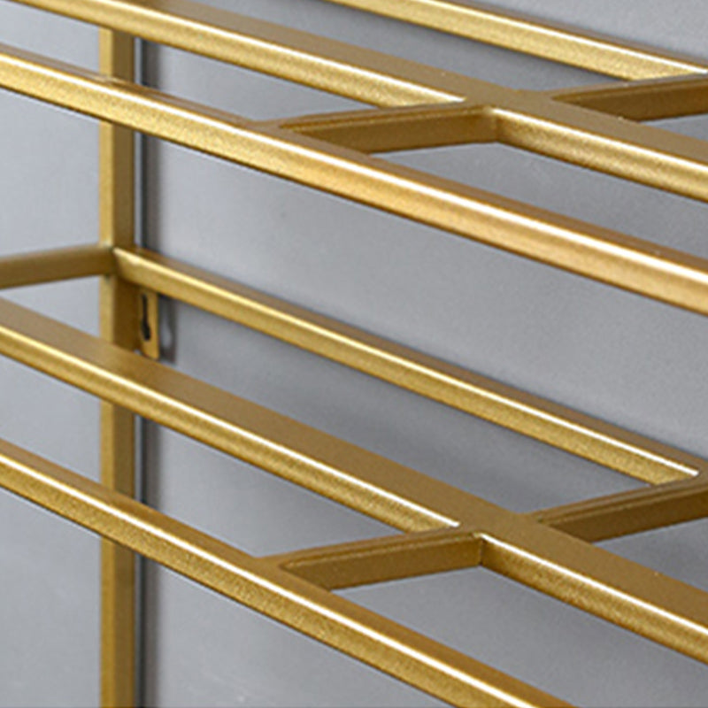 Metal Wall Mounted Wine Rack 27.5"L x 39"H Wine Stemware Holder