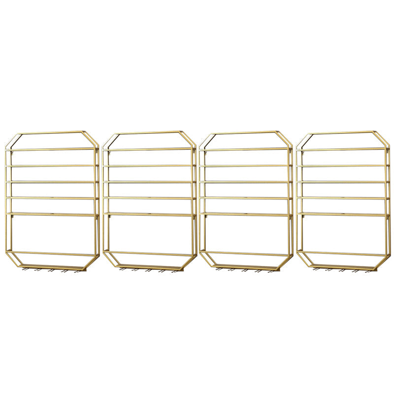 Metal Wall Mounted Wine Rack 27.5"L x 39"H Wine Stemware Holder