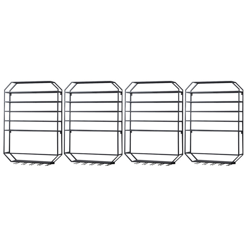 Metal Wall Mounted Wine Rack 27.5"L x 39"H Wine Stemware Holder