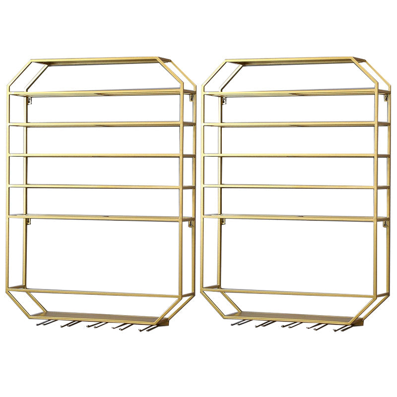 Metal Wall Mounted Wine Rack 27.5"L x 39"H Wine Stemware Holder